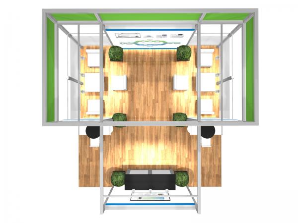 RE-9124 Rental Trade Show Island Exhibit -- Plan View