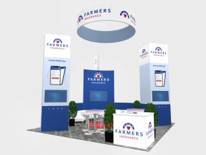 RE-9180 Island Rental Trade Show Exhibit -- Image 1