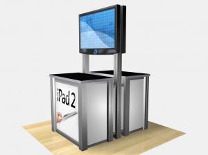 RELI-1233  /  Double-Sided Rectangular Counter Kiosk