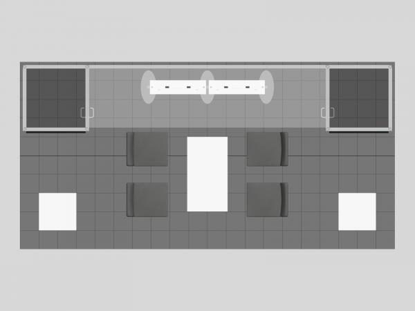 RE-2133 Trade Show Rental Exhibit -- Plan View